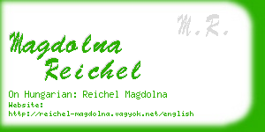 magdolna reichel business card